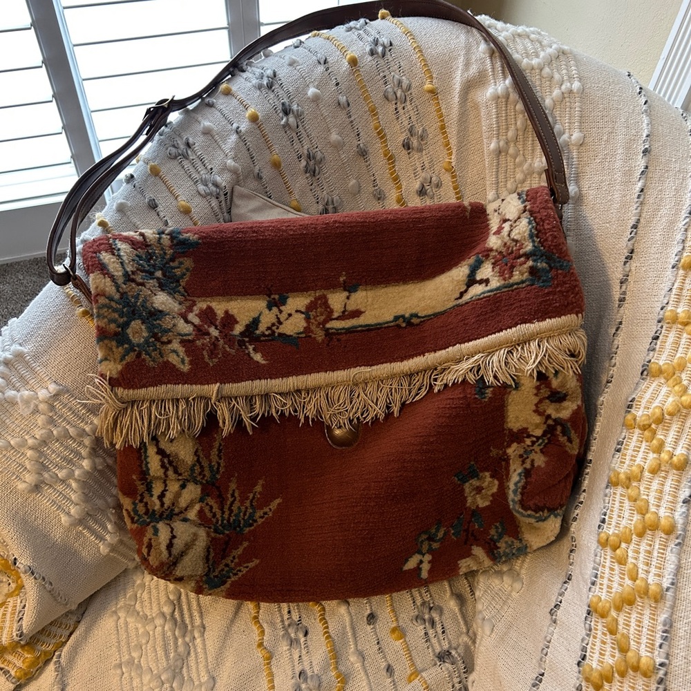 Vintage carpet bag